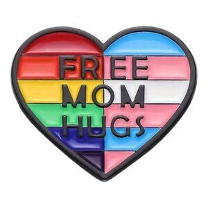 COPY - ⭐️ 3 for $15 ⭐️ Free Mom Hugs LGBTQIA Enamel Pin